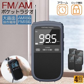 ANAMI FM AM USB (4 포켓 라디오 라디오 충전식 세련된 휴대용 라디오 휴대 라디오 미니 라디오