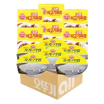  오뚜기 3분 쇠고기짜장 200g 6입+오뚜기밥 210g 6입