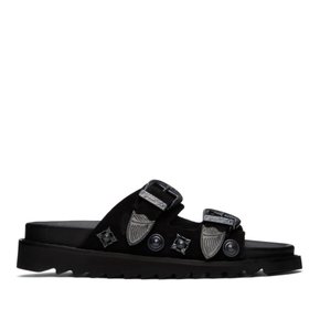 SSENSE 익스클루시브 블랙 샌들 FTGPWJ84409001 AJ844 Black