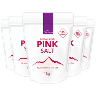 네이처모닝 [기간한정 특가] 네이처모닝 히말라야 핑크솔트 가는소금 1 kg x 5봉