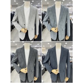 남성 베이직핏 봄 / 여름 린넨 라이크 캐주얼 콤비 자켓 4컬러