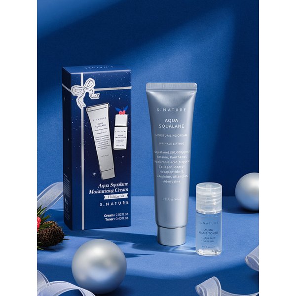 [리미티드] 아쿠아 스쿠알란 수분크림 60ml 홀리데이 에디션
