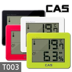 카스(CAS) 디지털 온습도계 T003 [화이트,블랙,옐로우,핑크 ]