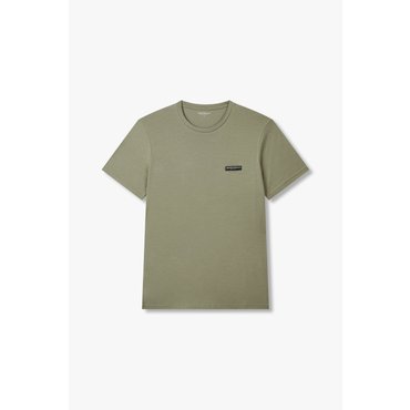 EMPORIO ARMANI 남성 로고 라벨 코튼 라운지 티셔츠 (0815134004)