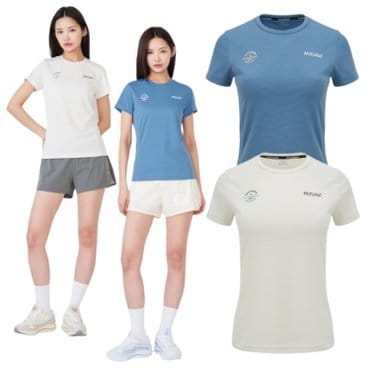 미즈노 24SS 여성 런닝 반팔티셔츠 RUNNING SHORT SLEEVE 기능성 소재 32YA430017 32YA430046 2C