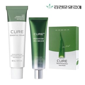 큐어 에센셜크림+3X크림+마스크팩 시즌2 10매