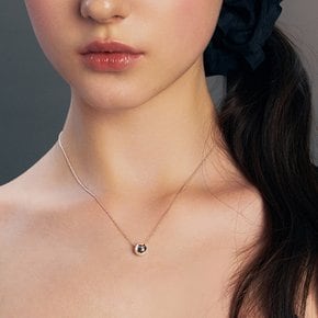 [~9/27 헤어핀 증정][이프아이 미유 착용]hammered pebble necklace