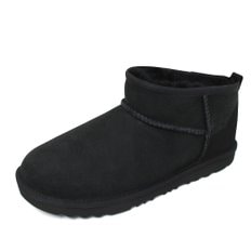 어그 UGG 여성 클래식 울트라 미니 부츠 양털 스웨이드 방한 털신 블랙 1130750K-BLK
