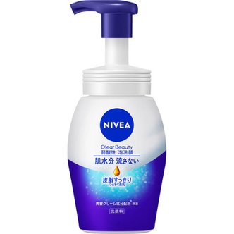  니베아 클리어 뷰티 약산성 폼 페이스 워시 피지 리프레싱 바디 150mL