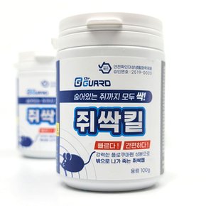 닥터가드 쥐싹킬 100g 쥐약 천장 쥐 퇴치 쥐트랩