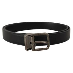 4812565 Dolce  Gabbana Elegant Leather Belt with Metal Mens Buckle