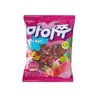  크라운 마이쮸 딸기+복숭아284g x 1봉