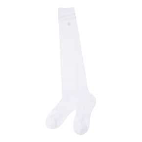 (24 SS) 여성 심볼 메쉬 스트라이프 니하이 삭스  (821D1SC057_WH)