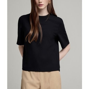 DKNY 시즌오프30%하프 슬리브 이지 블라우스 (DW2E7WBL617L)