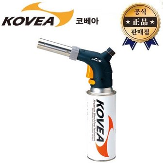  코베아 가스토치 KGT-2603 헤스티아 자동점화 화력조절 원터치결합 부탄 가스 토치 캠프파이어