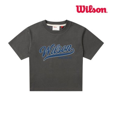 윌슨 여성 크롭 티셔츠 차콜 (W253002NTS71CHR)