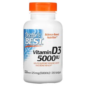 Doctor`s Best 닥터스베스트 비타민D3 5000IU (125mcg) 720정