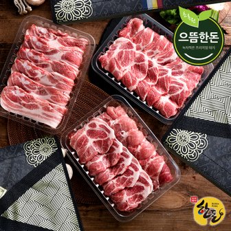 으뜸한돈 [바로배송] 국내산 프리미엄 한돈 선물세트 sale/돼지고기 선물세트/녹차와 강황을 먹인 1등급 포크