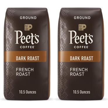  [해외직구] Peets Coffee 피츠커피 프렌치 로스트 다크 로스트 그라운드 커피 297g 2팩