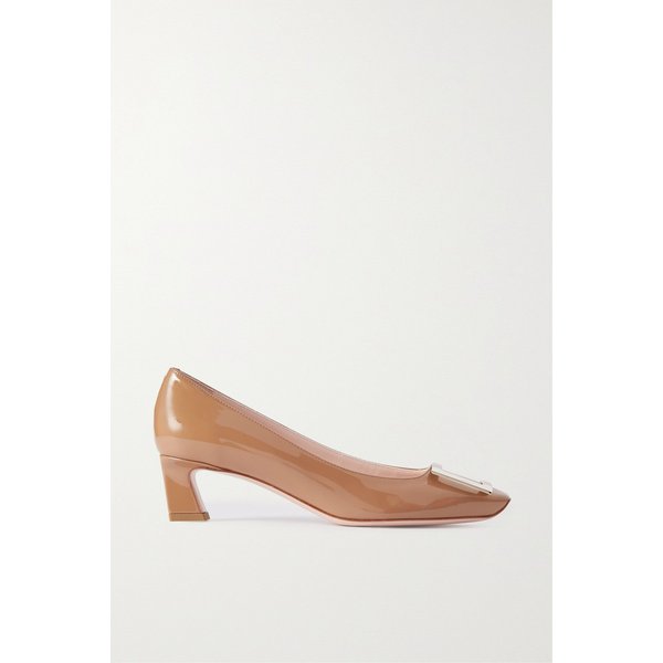 트럼펫 페이턴트 가죽 펌프스 45mm 샌드 1647597298377200