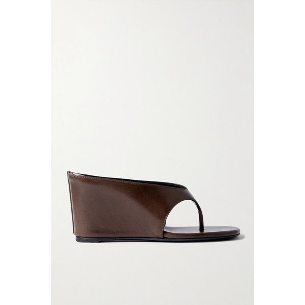 주드 야가 가죽 웨지 샌들 46376663163034502