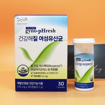  지노프레쉬 건강해질 여성유산균 170mg x 30캡슐