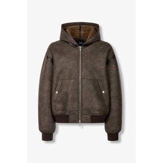 STUDIO TOMBOY [MEN] 신세틱 레더 후디 점퍼 9155461132071