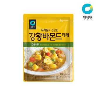 청정원 우리쌀 강황 바몬드 순한맛 100g x 7개