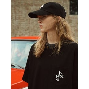 Logo pocket T-shirts Black