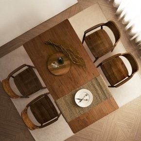 미스틱 참죽나무 6인용 식탁테이블세트 (테이블1 + 의자4)