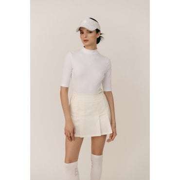 버뮤다그래스 반소매 베이직 바디수트_WHITE