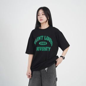세인트 여성 빅사이즈 캐쥬얼 여름 커플 오버핏 레터링 캐릭터 박스 롱 반팔 .._P393869775