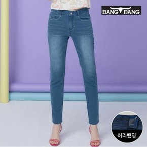 [최초가69900원] 여성 썸머 슬림핏 스판 데님 스카이