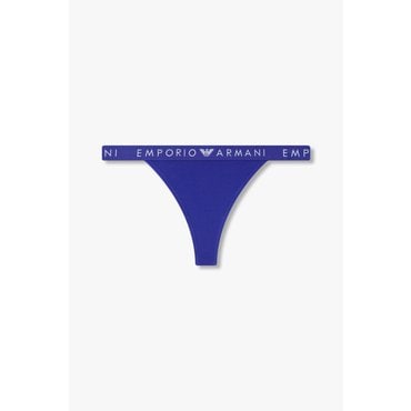 EMPORIO ARMANI 여성 씬 로고 밴딩 코튼 티팬티 (0824310520)