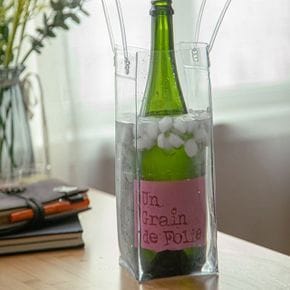 PVC 와인칠링백 샴폐인 보냉 방수 투명백 꽃집 플라워 꽃꽃이