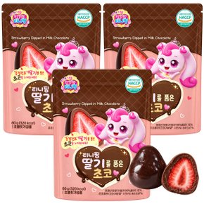 동결건조 딸기를 품은 초코 아기간식 3개 60g