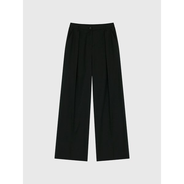 베린 썸머 턱 팬츠_블랙 / BELIN SUMMER TUCK PANTS_BLACK