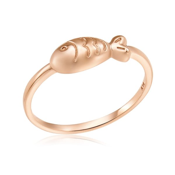 [비앤비골드] 14K 통통 볼륨 물고기 반지 NPR39601