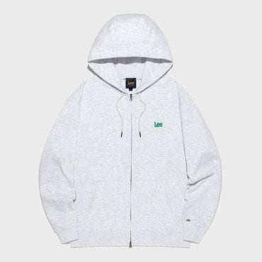 LEE 스몰 트위치 로고 후드 집업 라이트 그레이 LE2501HZ01LG