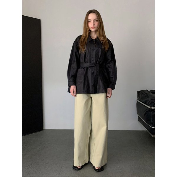 Belted half jacket (2colors) - VJACKET_032