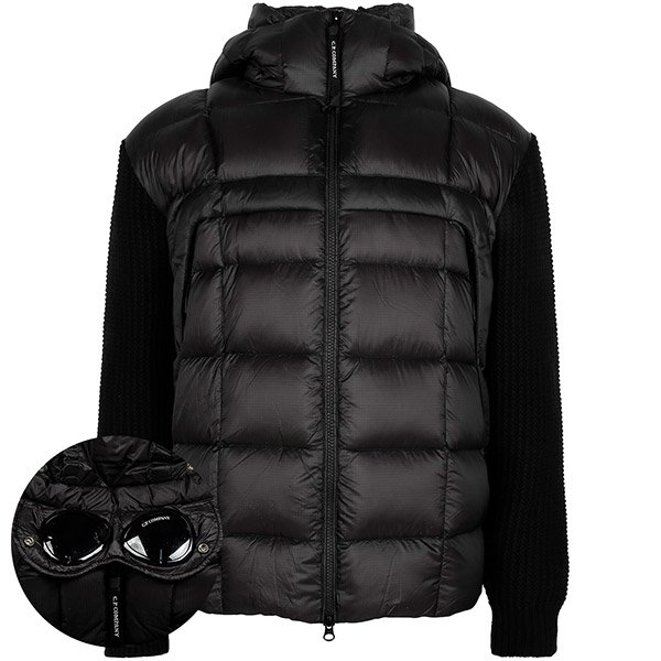 [부산점] 씨피컴퍼니 25FW 블랙 엑스트라파인 울 믹스 고글 집업 덕 다운 자켓 19CMKN185A 006390M 999