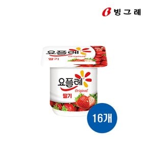빙그레 요플레 오리지널 딸기 85g 16개