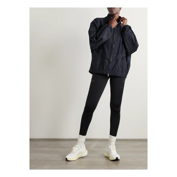 윈드러너 자수 코튼 혼방 트윌 재킷 블랙 1647597360184099