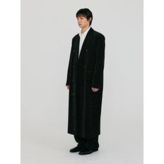 ZABONNE Double-Breasted Coat - Black