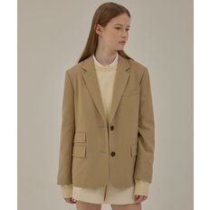 Basic two button jacket_Beige