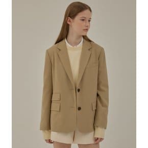 Basic two button jacket_Beige