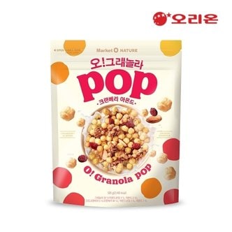 오리온 [W]오리온 마켓오 오그래놀라 팝 크랜베리아몬드(520g) x 10개