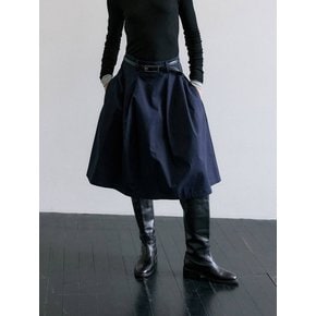 WAVY VOLUME SKIRT / NAVY