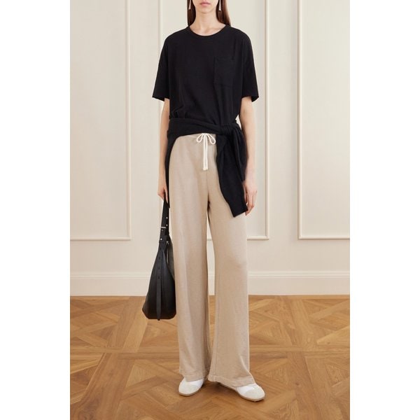 코튼 테리 트랙 팬츠 베이지 46376663163049424