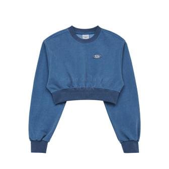 아크메드라비 ADLV CIRCLE WAPPEN CROP SWEAT SHIRT NAVY-ADLV와펜